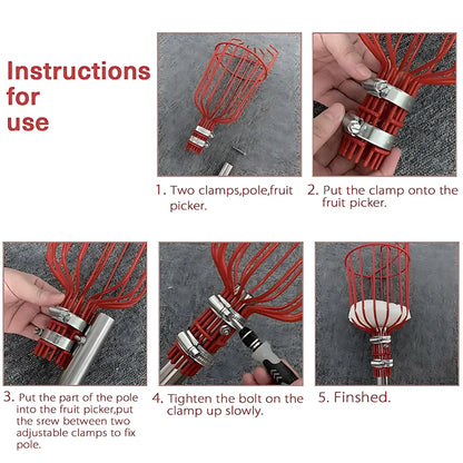 Telescopic Fruit Picker Basket