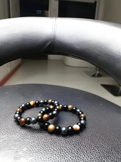 Tiger Eye Beaded Bracelet Set