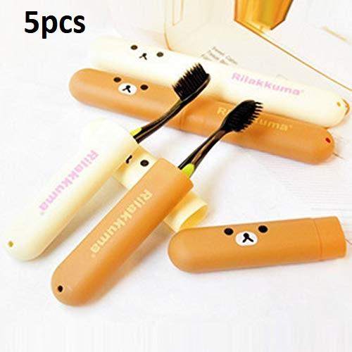 Toothbrush Box Mini Cute Cartoon Toothbrush Box/Holder(Pack of 5)