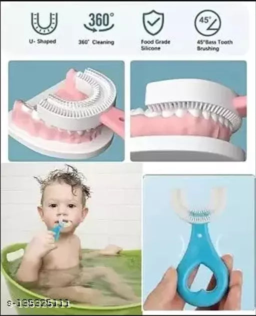 Toothbrush U Shape Portable Silicone Teeth Brush Clean