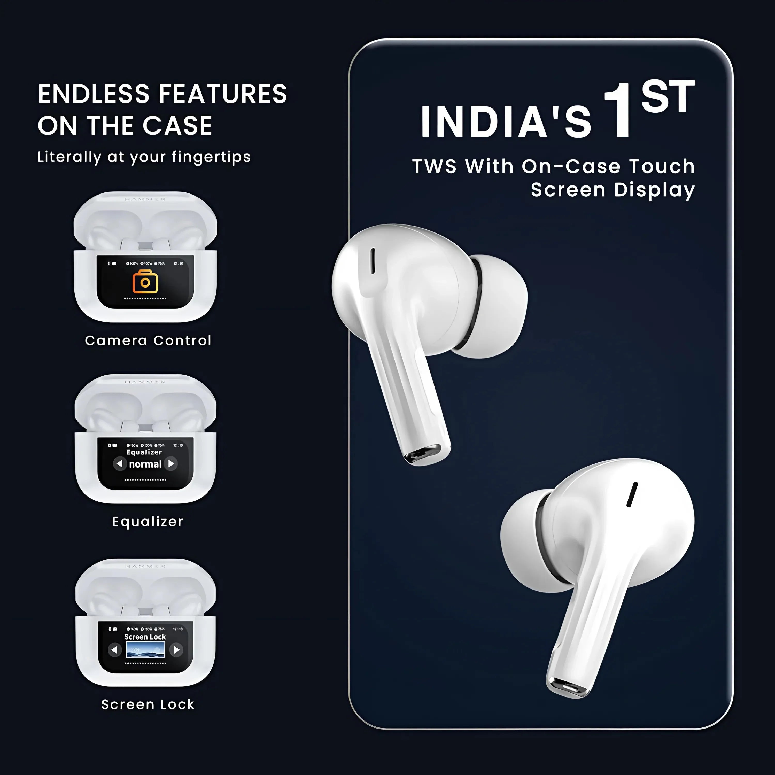 Touchscreen TWS Earbuds Pro
