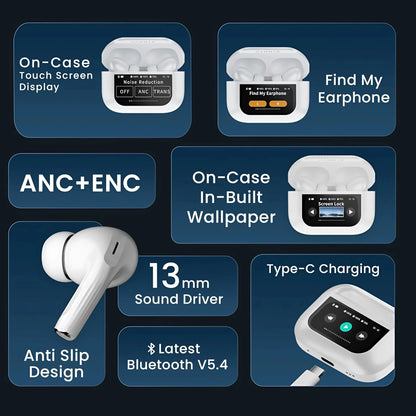 Touchscreen TWS Earbuds Pro Electronics
