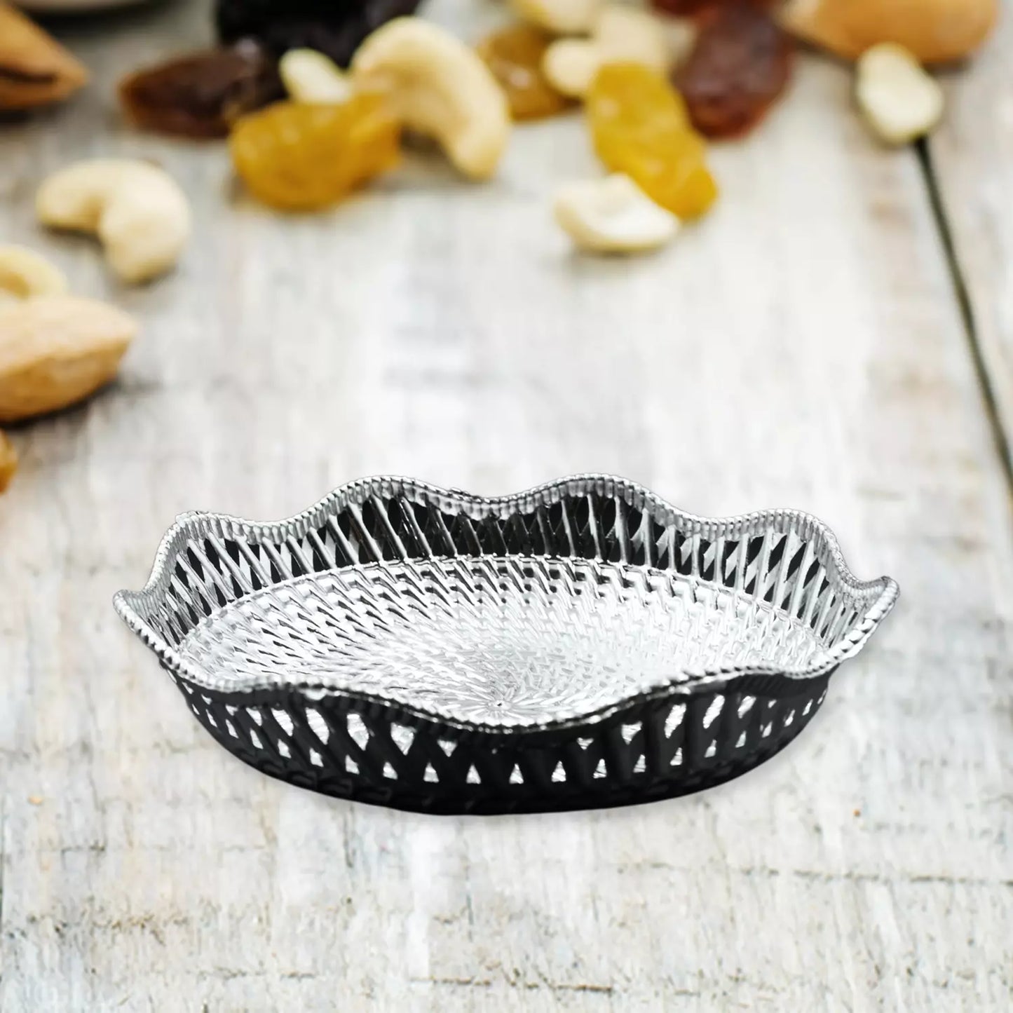 Traditional Round Serving Tray - Home Improvement