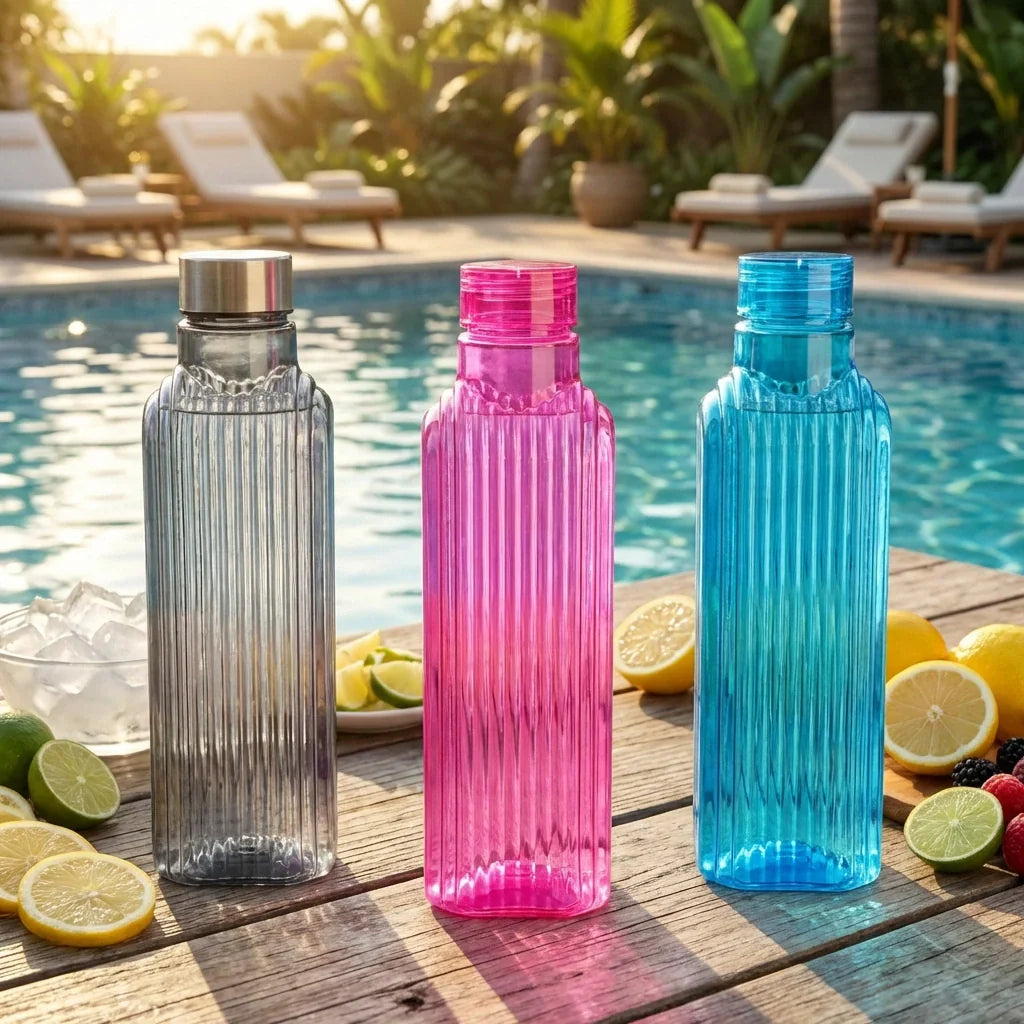 Best transparent fridge water bottles (3 pc) - 2026 | fast shipping