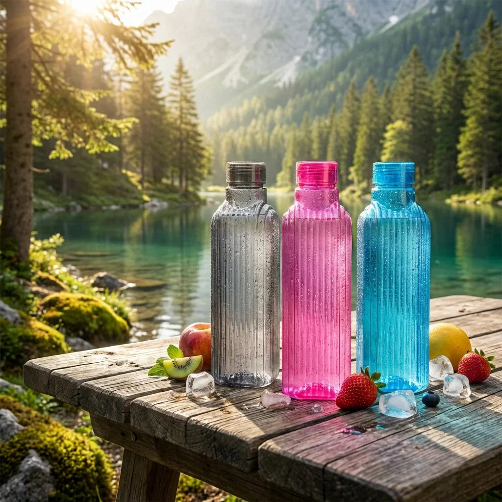 Best transparent fridge water bottles (3 pc) - 2026 | fast shipping