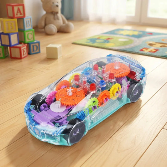 Best transparent gear car toy – 360° rotating - cars | 2026 | fast shipping