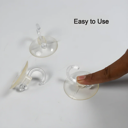 Transparent Suction Cup Hooks - Home Improvement