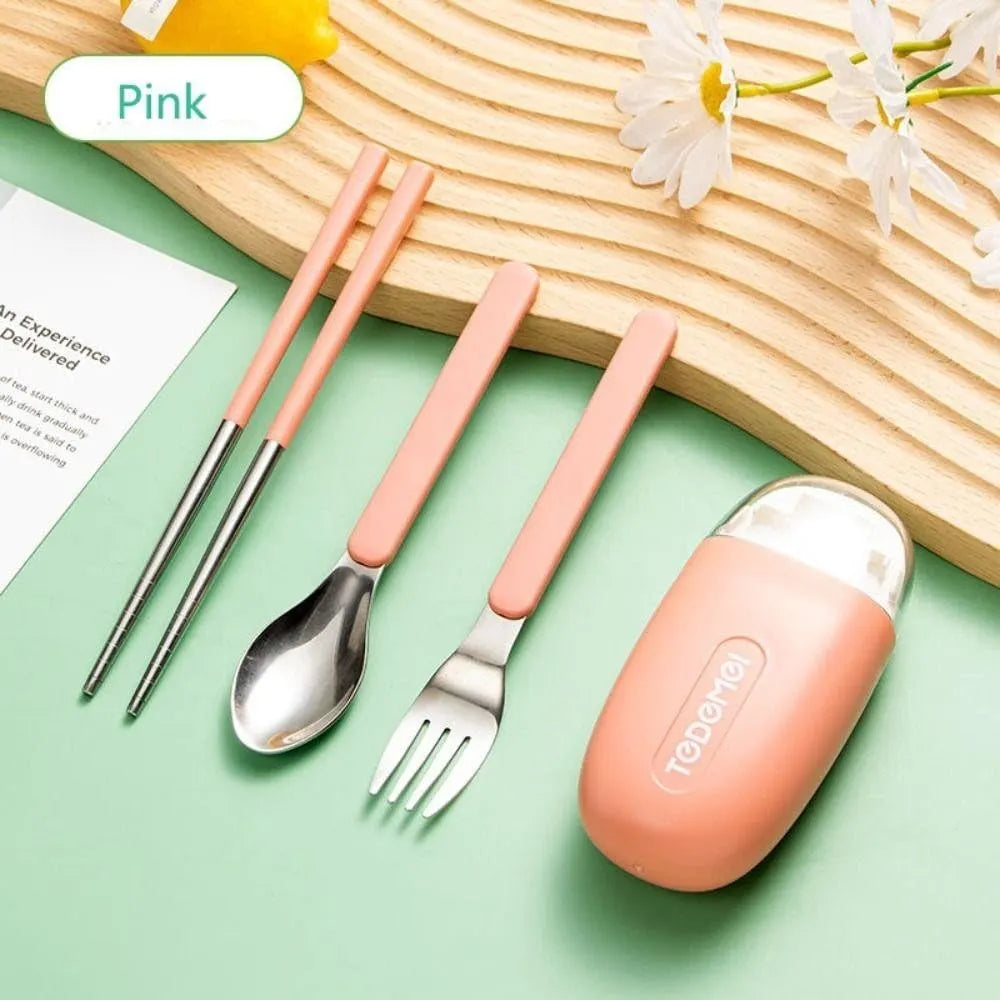 Travel Kawaii Cutlery Set