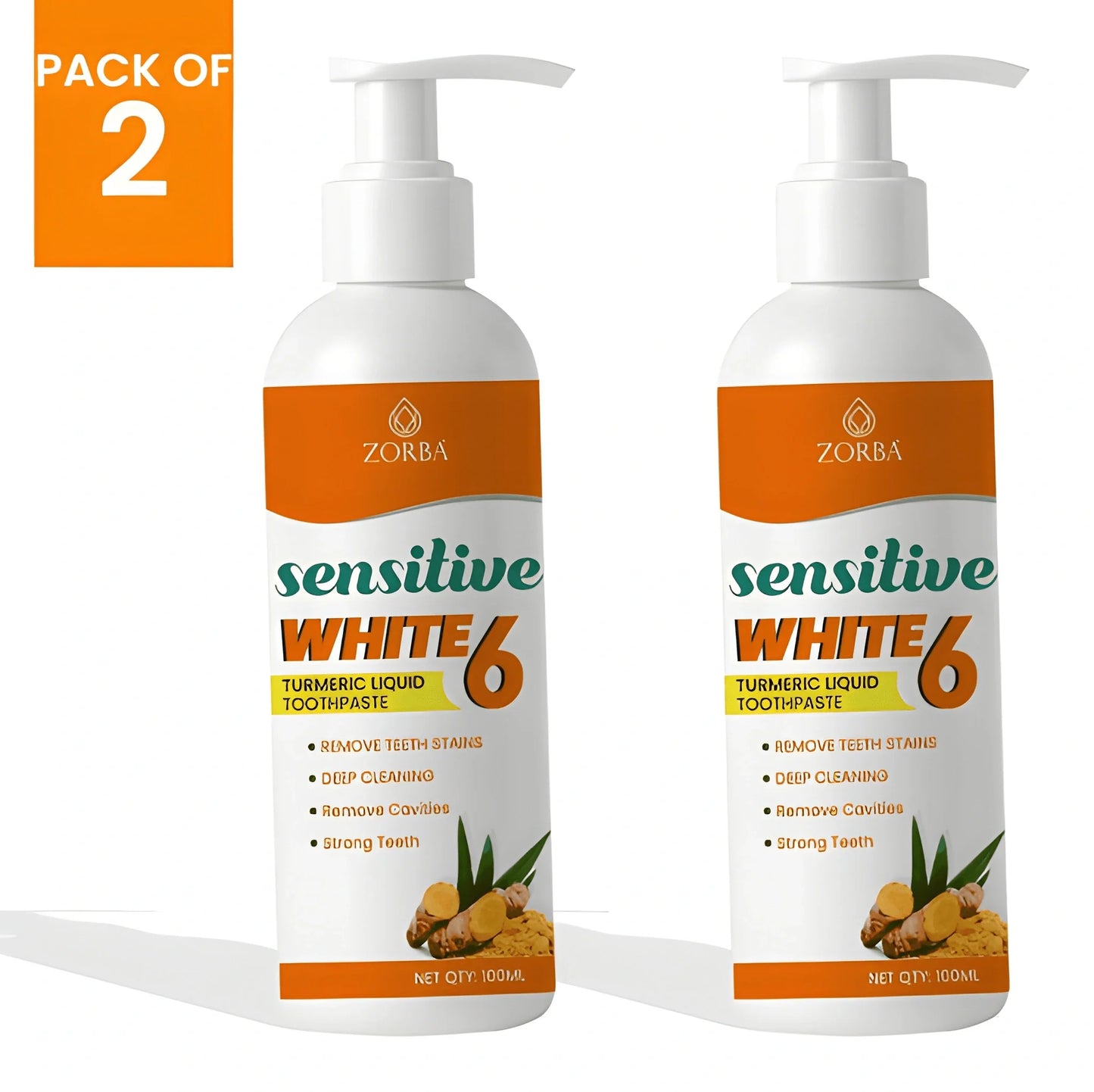 Turmeric Whitening Toothpaste Duo
