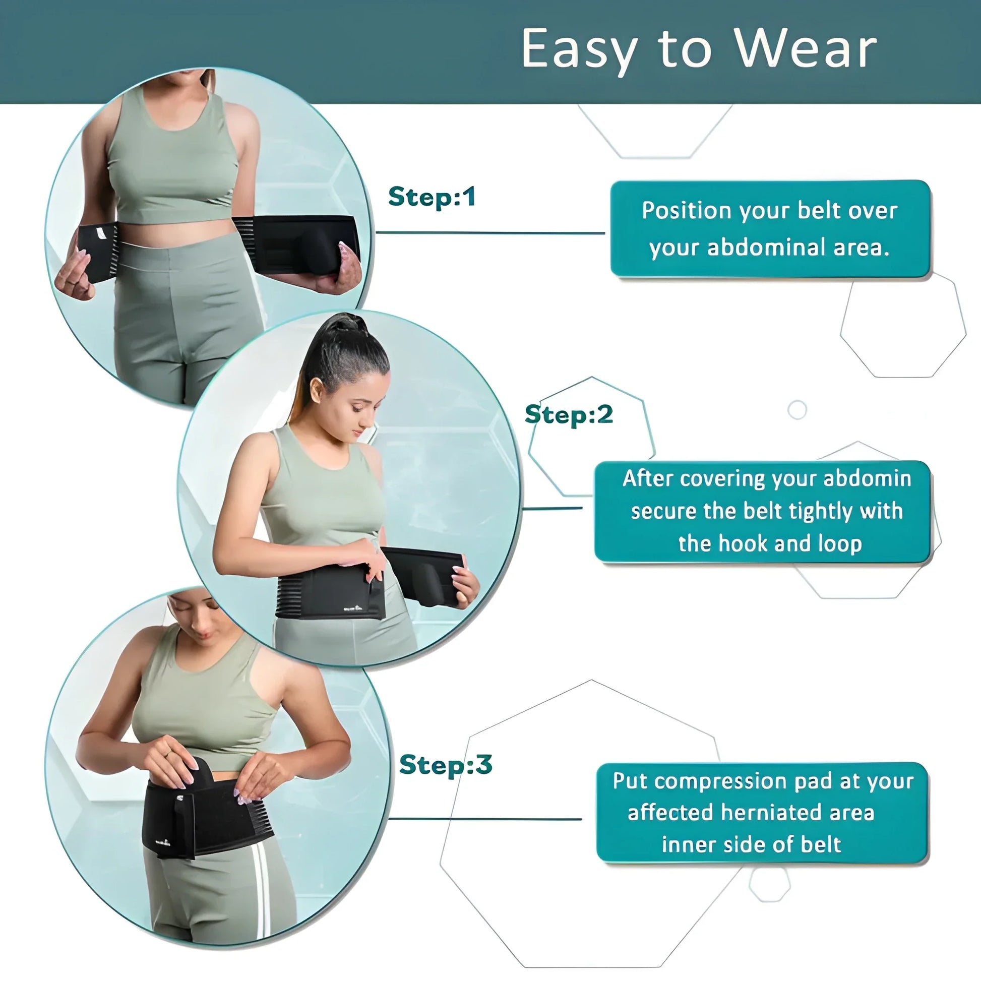 Umbilical Support Belt with Pad