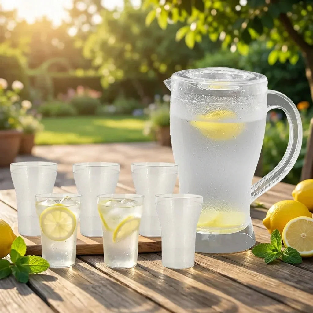 Best unbreakable lemon jug & glass set – 7 pcs - drinkware sets | 2026 | fast shipping