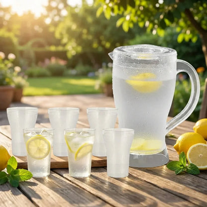 Best unbreakable lemon jug & glass set – 7 pcs - drinkware sets | 2026 | fast shipping