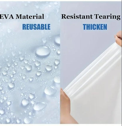 Unisex Hooded Button Raincoat Reusable for Adults