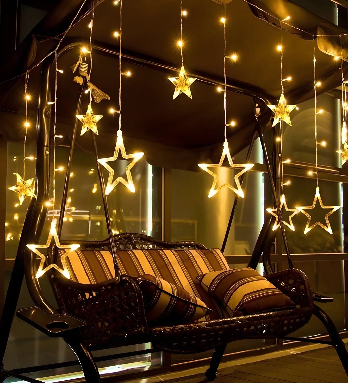 Serial String Star Lights for Decoration