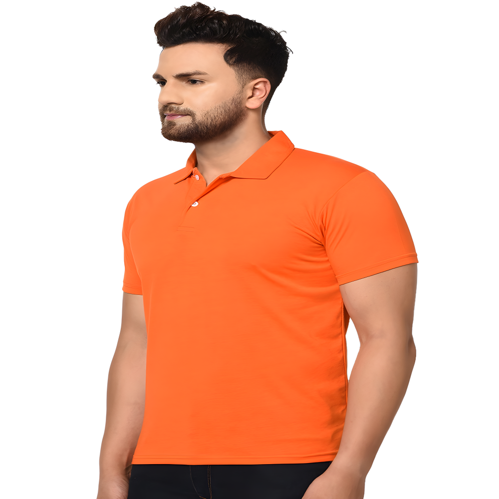 Men’s Orange Polo Shirt