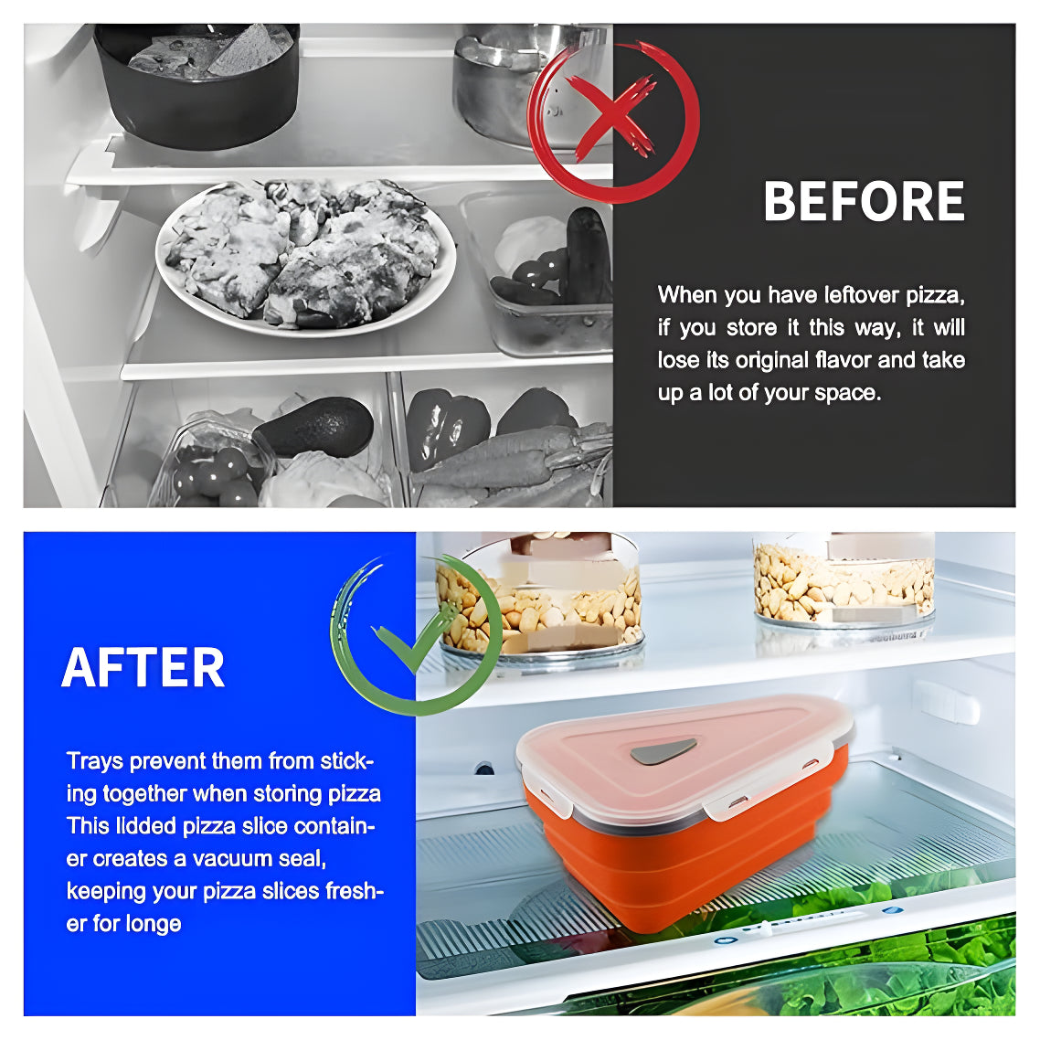 Collapsible Pizza Slice Container