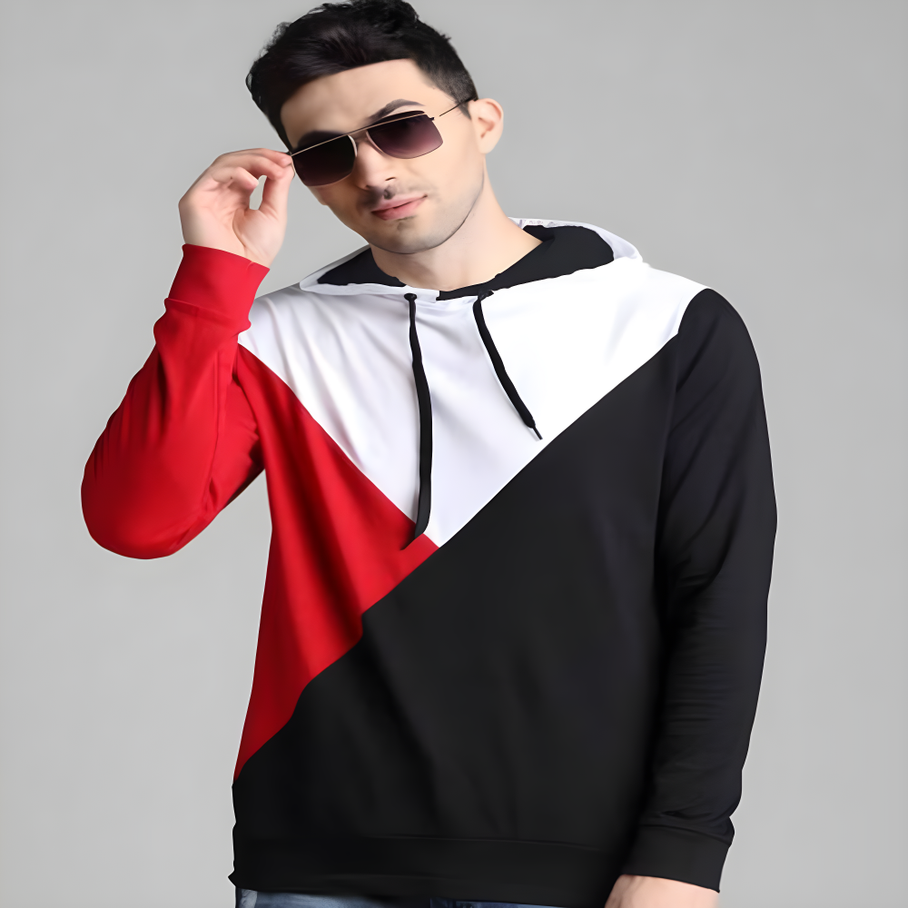 Color Block Hooded Tee