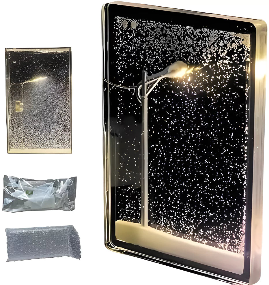 Snow Scene Light Street Lamp