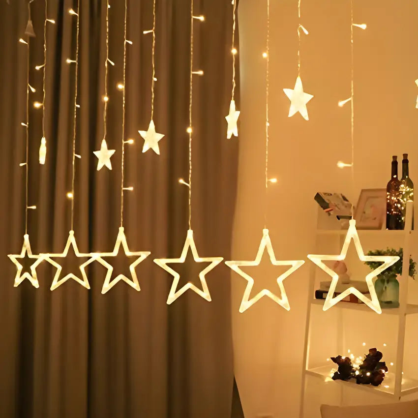 Serial String Star Lights for Decoration