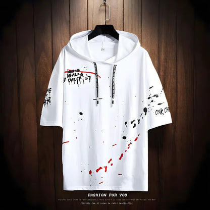 Urban Hooded Cotton Tee clothing