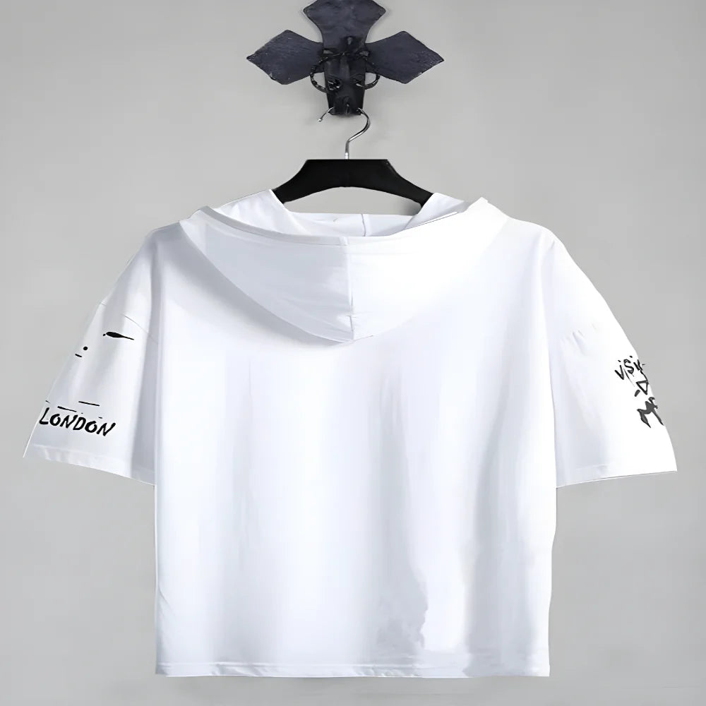 Urban Hooded Cotton Tee clothing