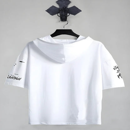 Urban Hooded Cotton Tee clothing