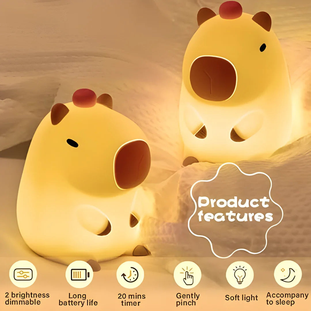 USB Rechargable Capybara Night Light