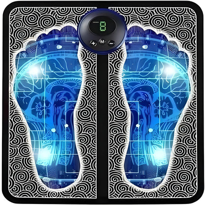 Rechargeable Foot Massager & EMS Mat – Black