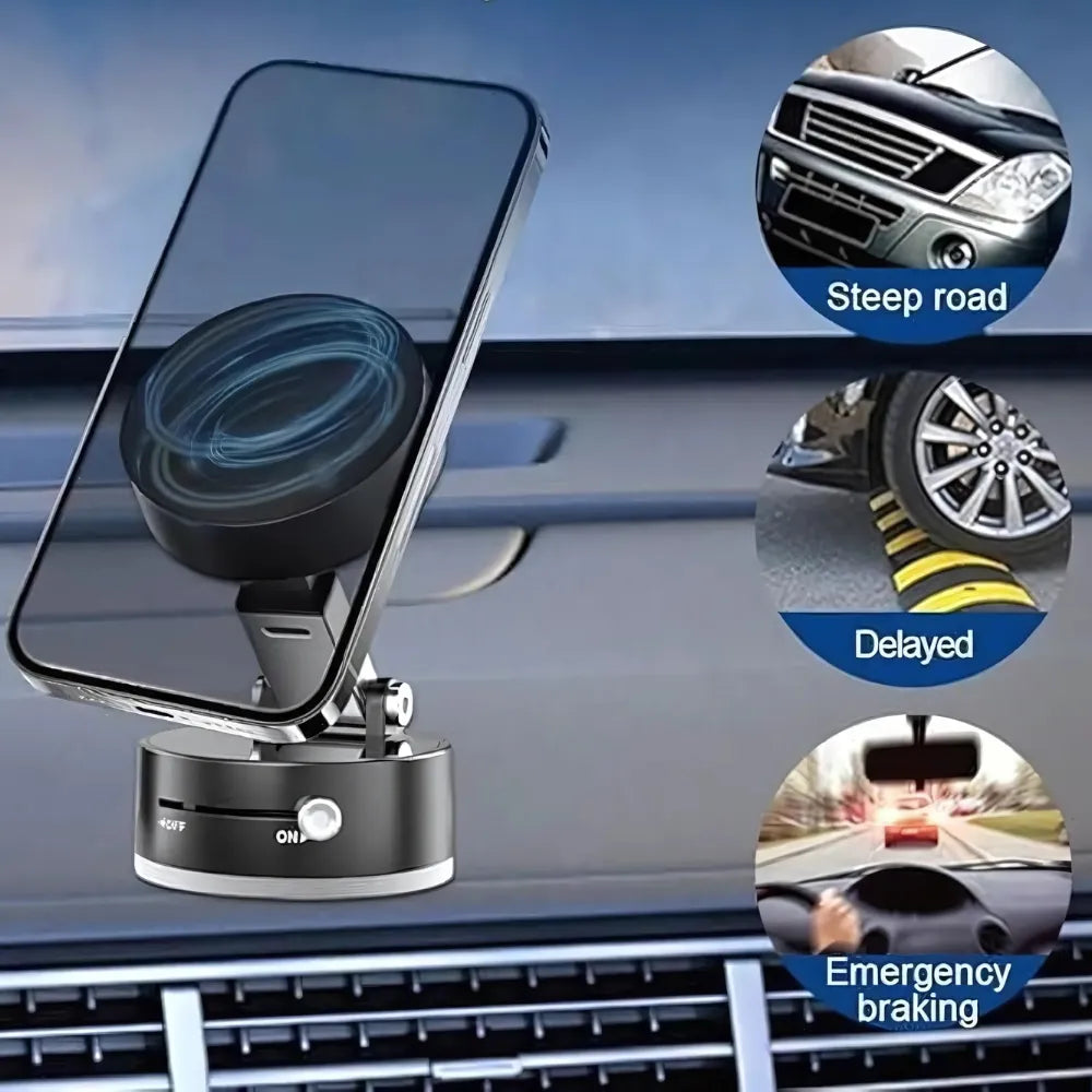 Vacuum Magnetic Suction Phone Holder