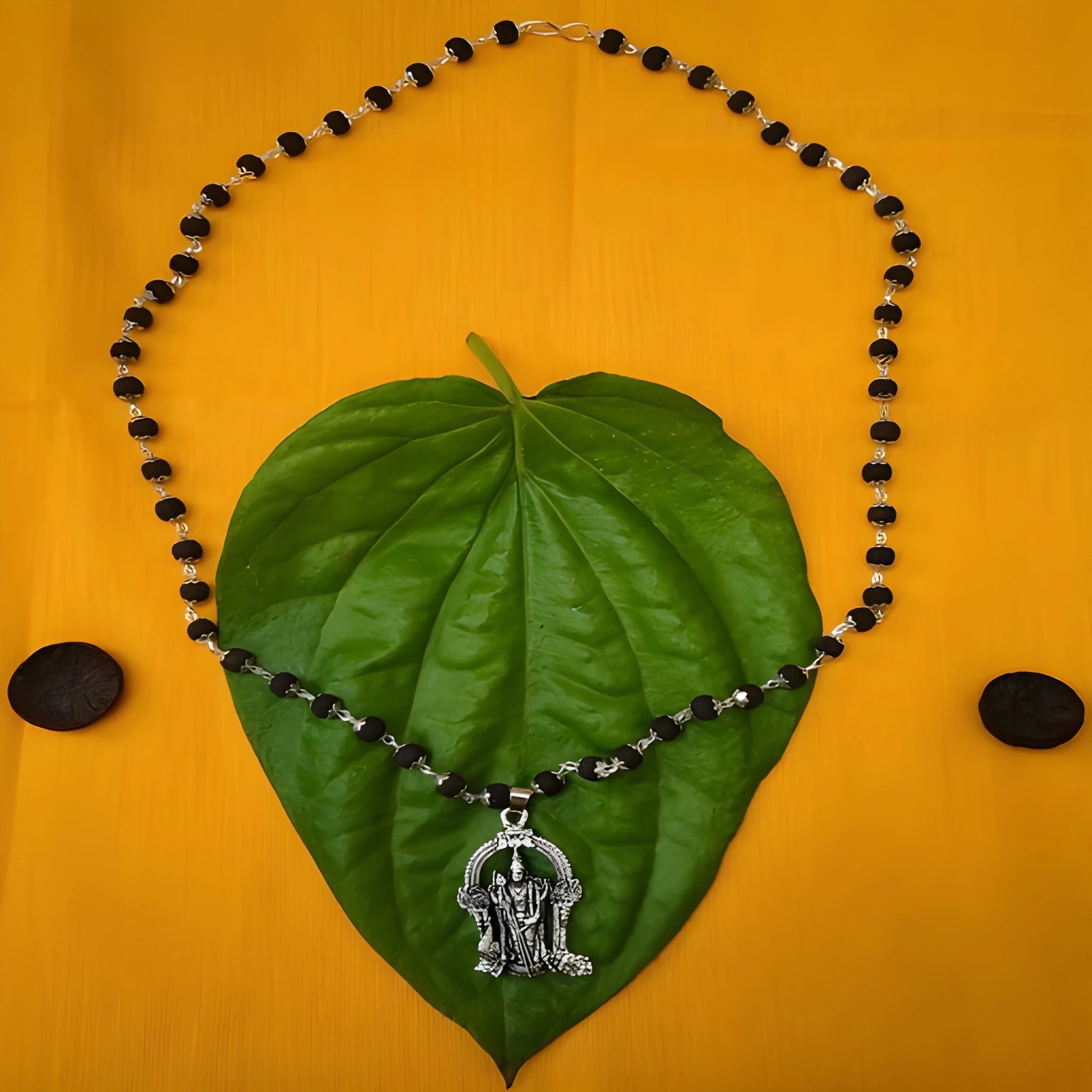 Karungali Mala with Murugan Pendant