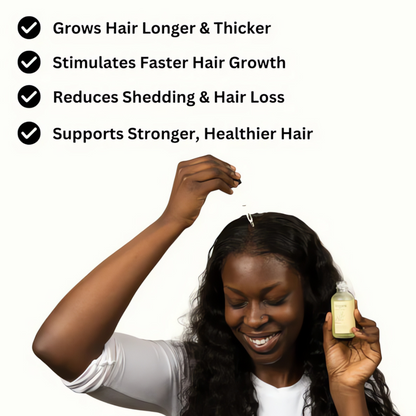 Vegan Natural Hair Growth Oil (Pack of 2)