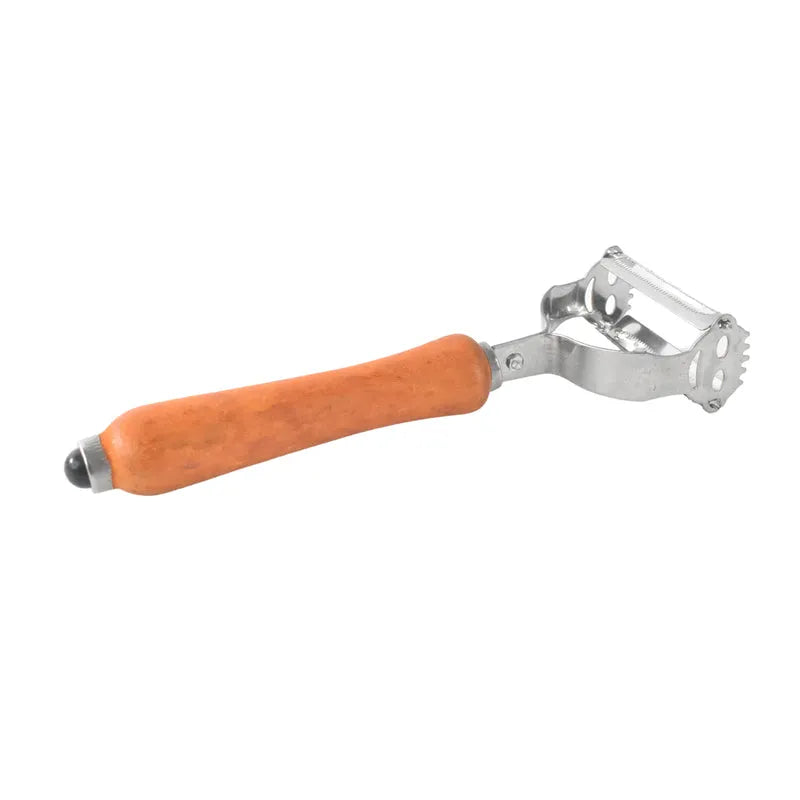 Vegetable And Fruit Peeler With Wooden Handle (1 Pc) - Home & Kitchen