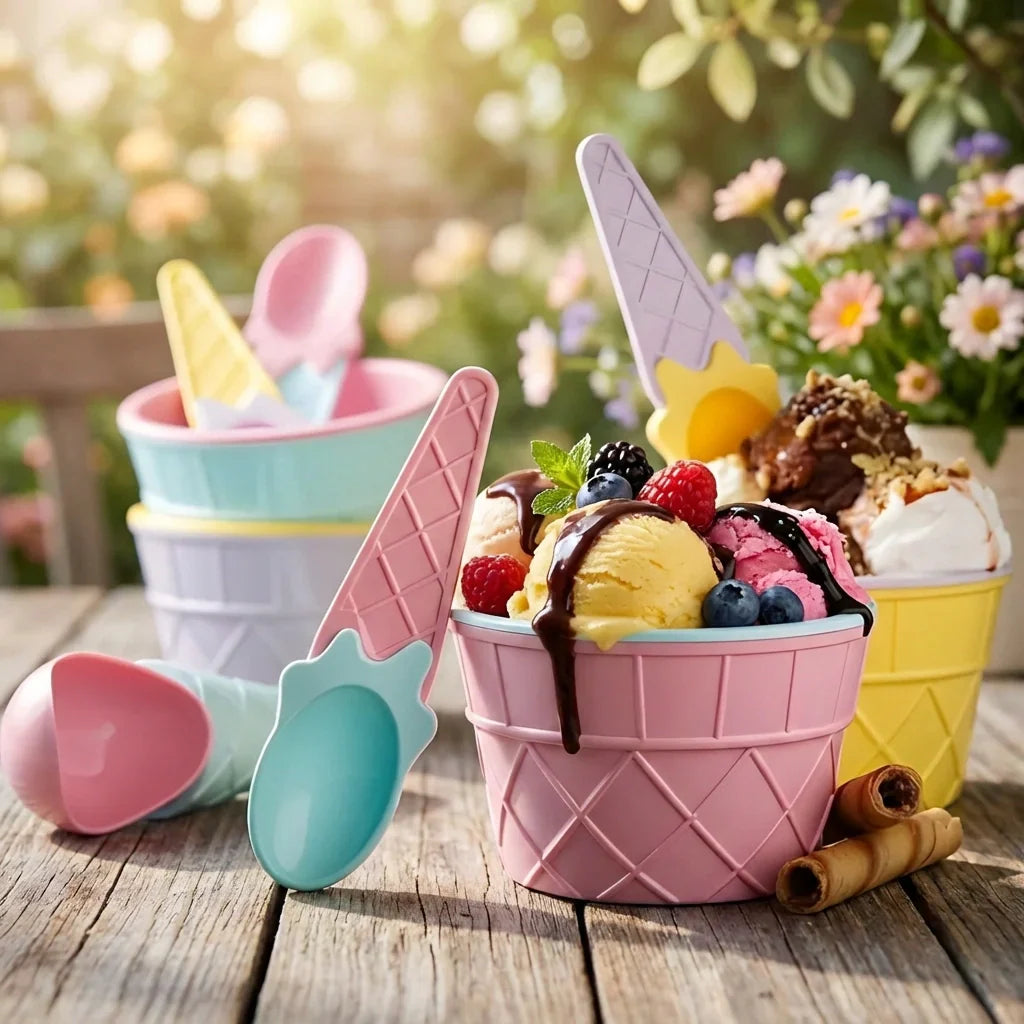 Best waffle ice cream bowl set - sugar bowls & creamers | 2026 | fast shipping