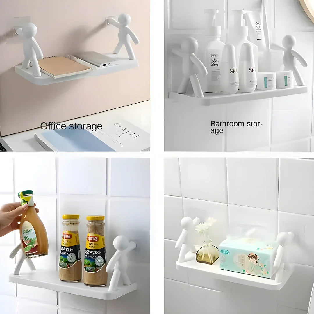 Wall Hanging Bathroom Shelf Storage Rack