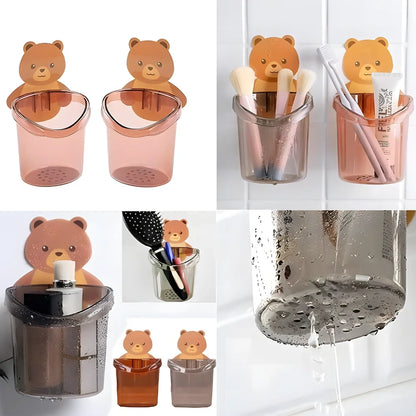 Wall Mount Toothbrush Holder (2 Pack)