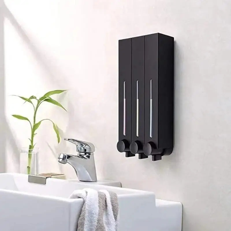 Wall Mounted Manual Push Button Liquid Soap Dispenser bathroom