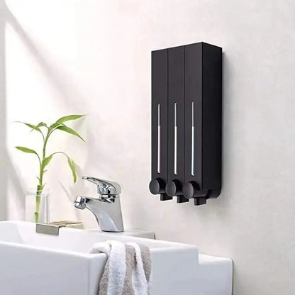 Wall Mounted Manual Push Button Liquid Soap Dispenser bathroom