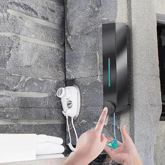 Wall Mounted Manual Push Button Liquid Soap Dispenser bathroom