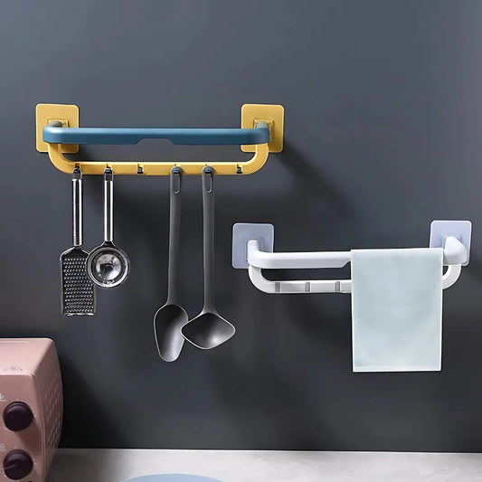 Wall Mounted Towel Holder with Hook
