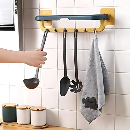 Wall Mounted Towel Holder with Hook