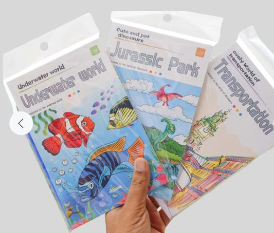Water Coloring Books (3 pcs) Books