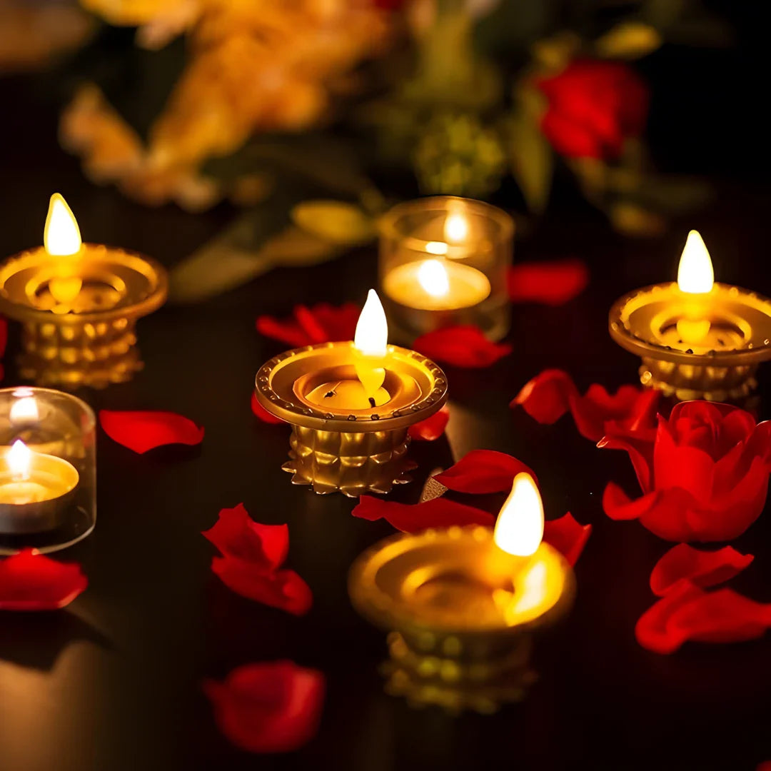 Water Pouring Diya Led Light