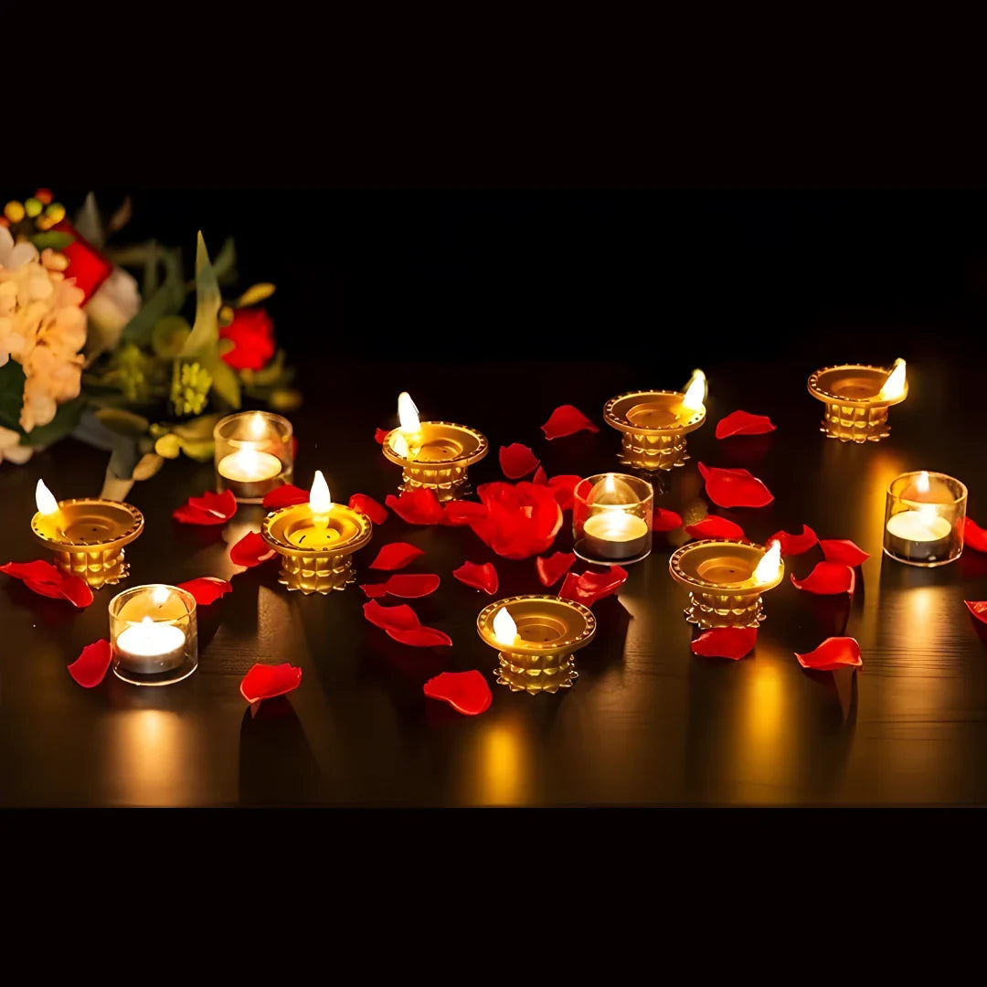 Water Pouring Diya Led Light