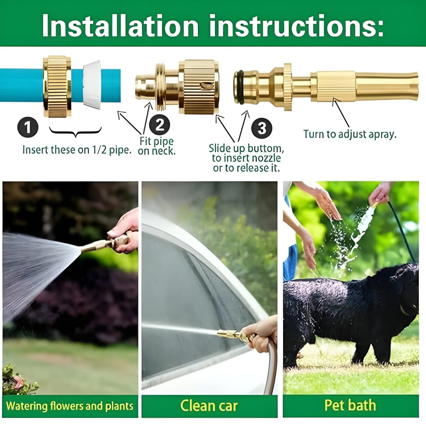 Best water spray nozzle for pipe - home & garden | 2025 | fast shipping