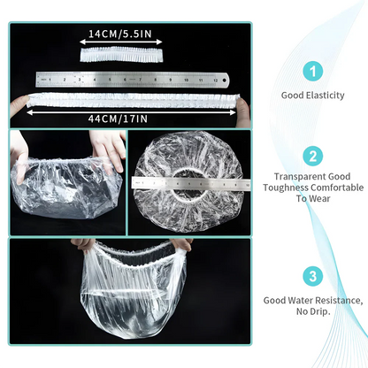Waterproof Disposable Shower Caps - Health & Personal Care
