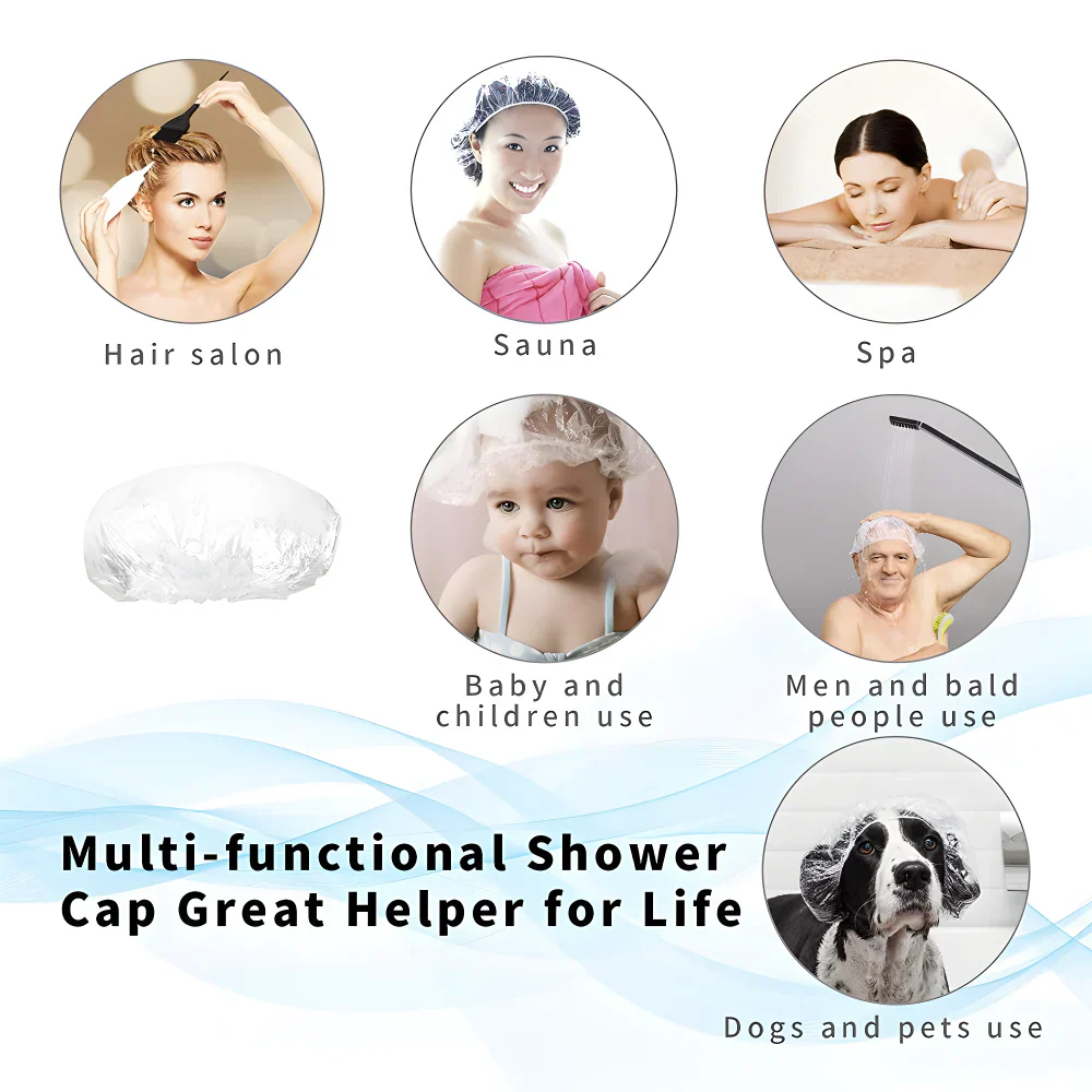 Waterproof Disposable Shower Caps - Health & Personal Care