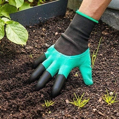 Green Garden Hand Gloves, Size: Medium