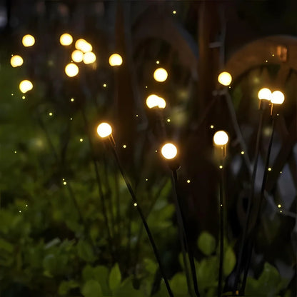 Waterproof Solar Powered Firefly Garden Lights (set of 2) lights