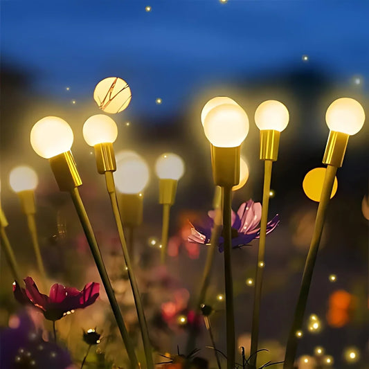 Waterproof Solar Powered Firefly Garden Lights (set of 2) lights