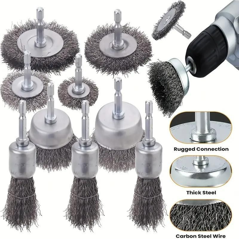 Wheel Brush 3’’ Drill To Metal Connector